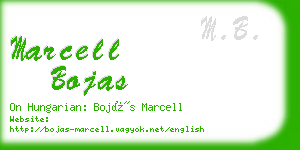 marcell bojas business card